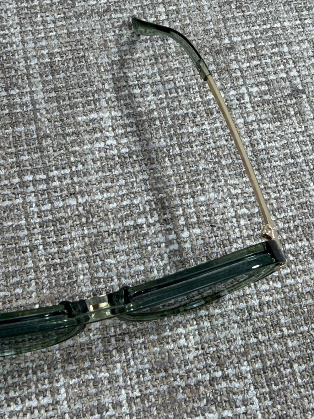 Aviator Sunglasses - Green Lenses grandpa look 90’s Y2K